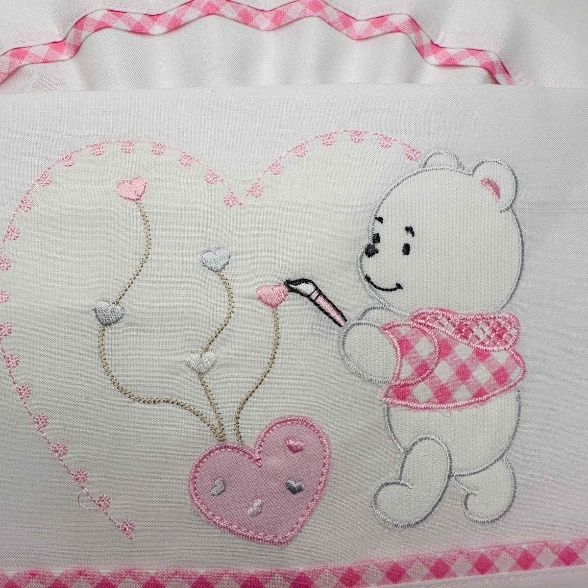 Lenzuola carrozzina rosa ART LC015161 - Piccole Canaglie - PC20499