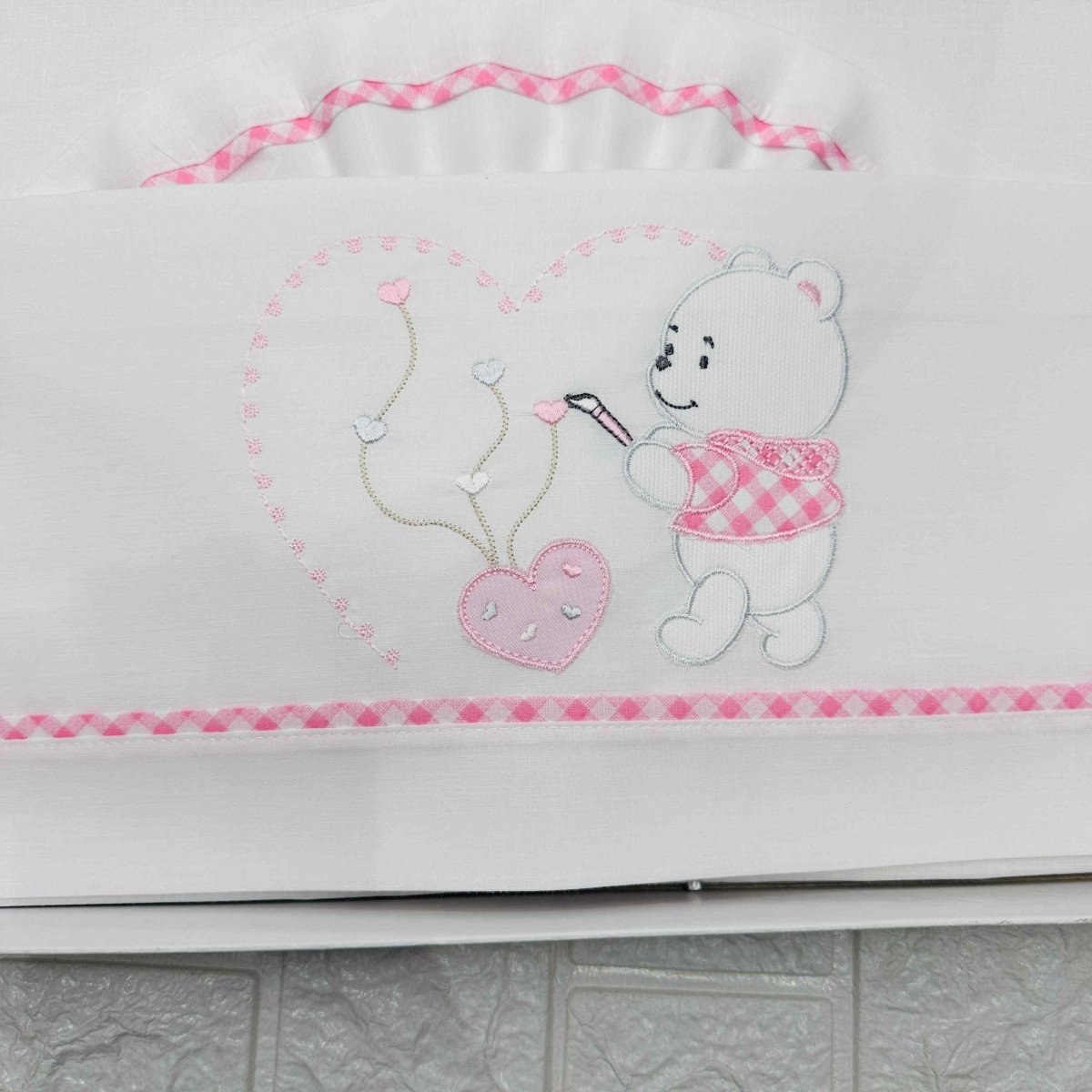 Lenzuola carrozzina rosa ART LC015161 - Piccole Canaglie - PC20499