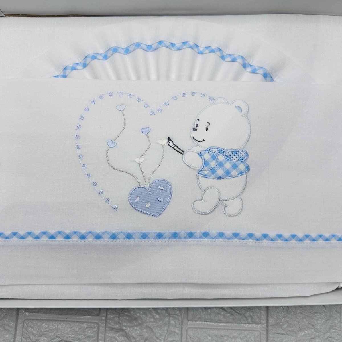 Lenzuola culla celeste ART LL018161 - Piccole Canaglie - PC20523