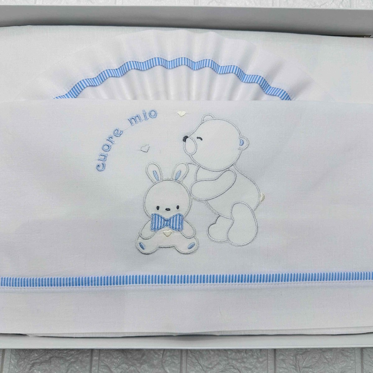 Lenzuola culla celeste ART LL018162 - Piccole Canaglie - PC20524