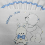 Lenzuola culla celeste ART LL018162 - Piccole Canaglie - PC20524