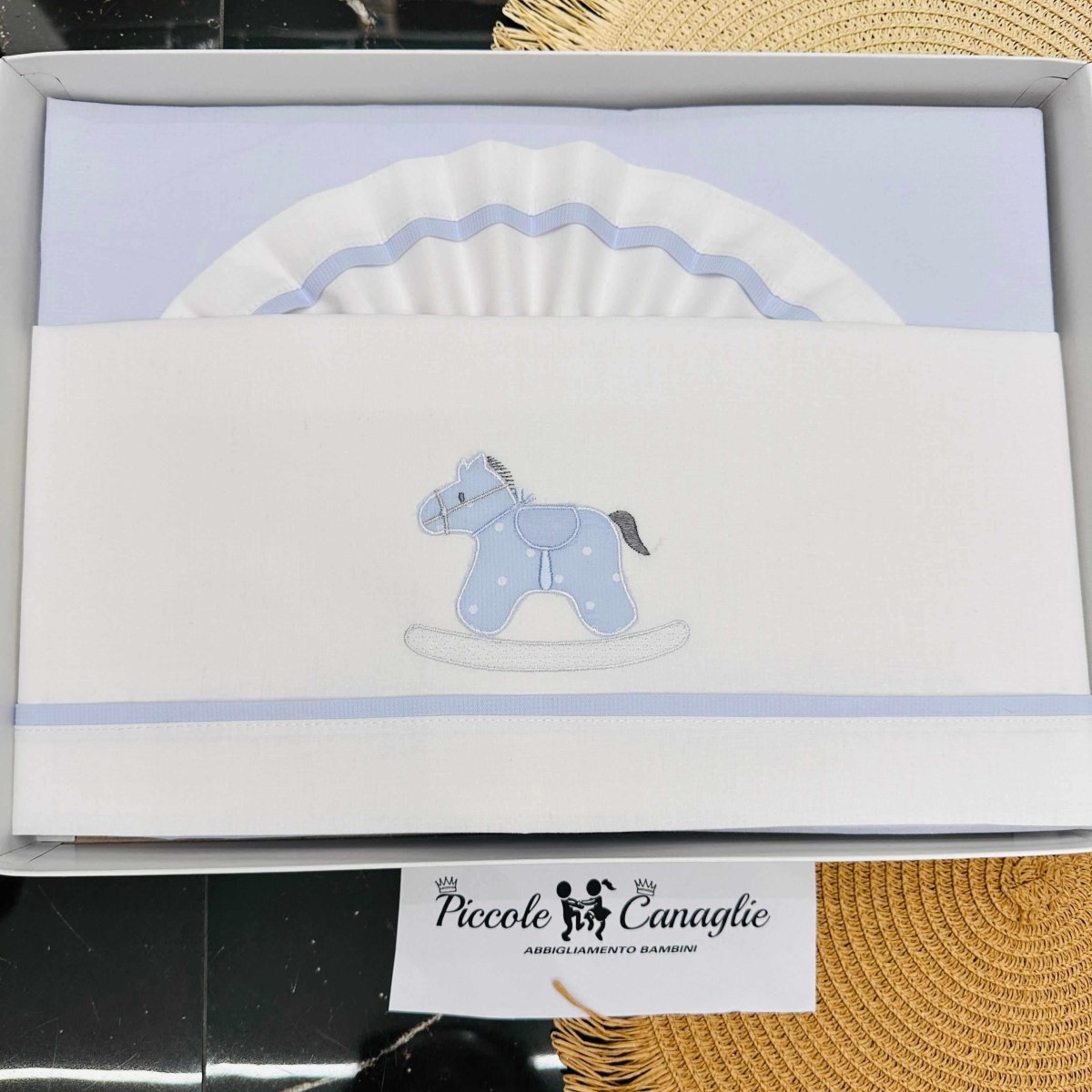 Lenzuola Culla celeste Ll018165 - Piccole Canaglie - PC22390