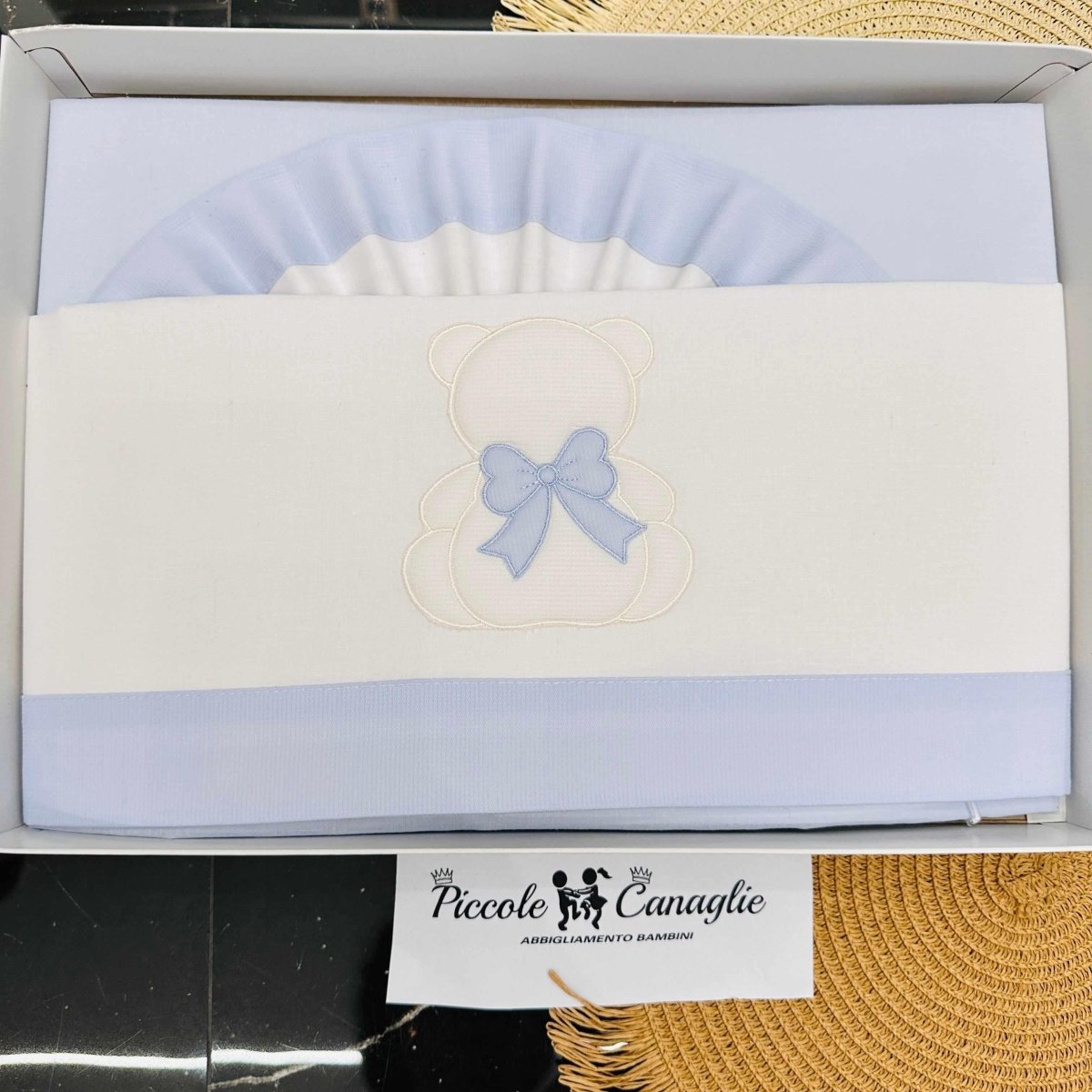 Lenzuola Culla celeste LL018166 - Piccole Canaglie - PC22391