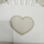 Lenzuola Culla Cuore panna ART LL018105R - Piccole Canaglie - PC21962
