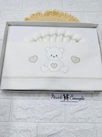 Lenzuola Culla Orso Cuori Beige Ll018176 - Piccole Canaglie - PC28492