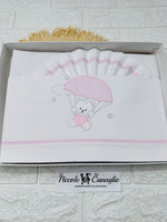Lenzuola Culla Orso Paracadute Ll018175 Rosa - Piccole Canaglie - PC28489