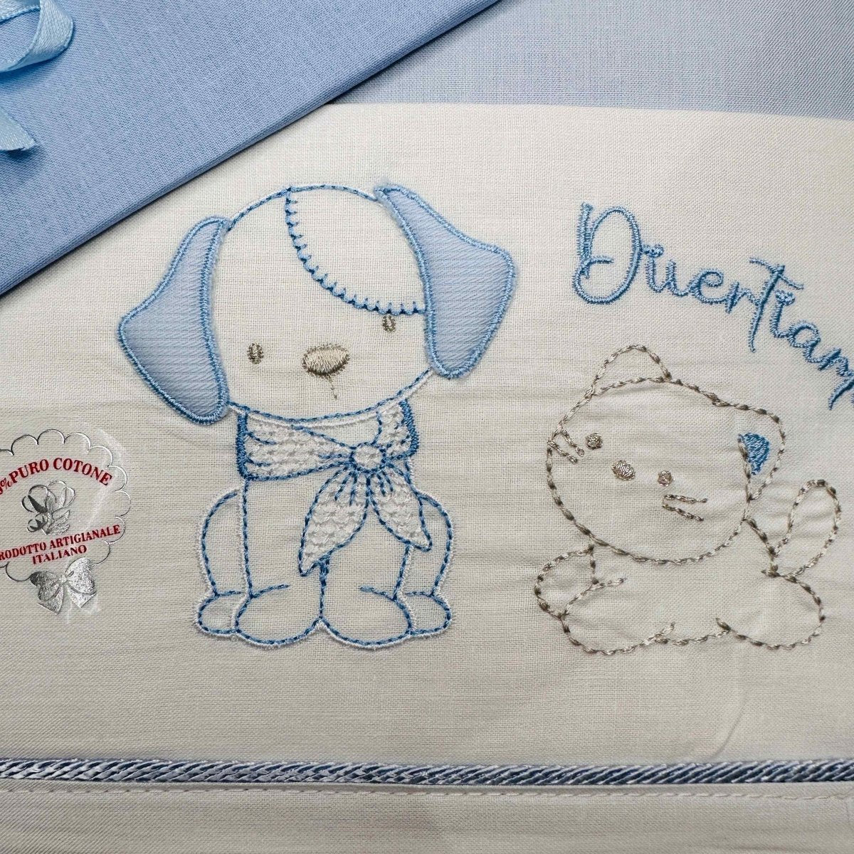 Lenzuola Next to me Animali Celeste - Piccole Canaglie - PC20532