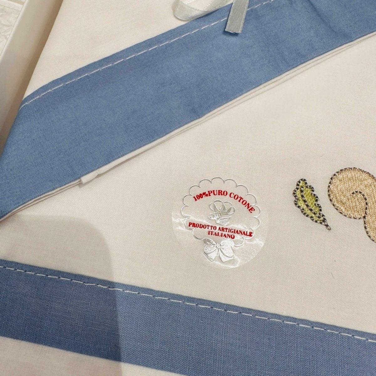 Lenzuola Next to me scoiattolo celeste - Piccole Canaglie - PC21994