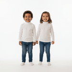 Lupetto Bianco felpato - Piccole Canaglie - PC22721