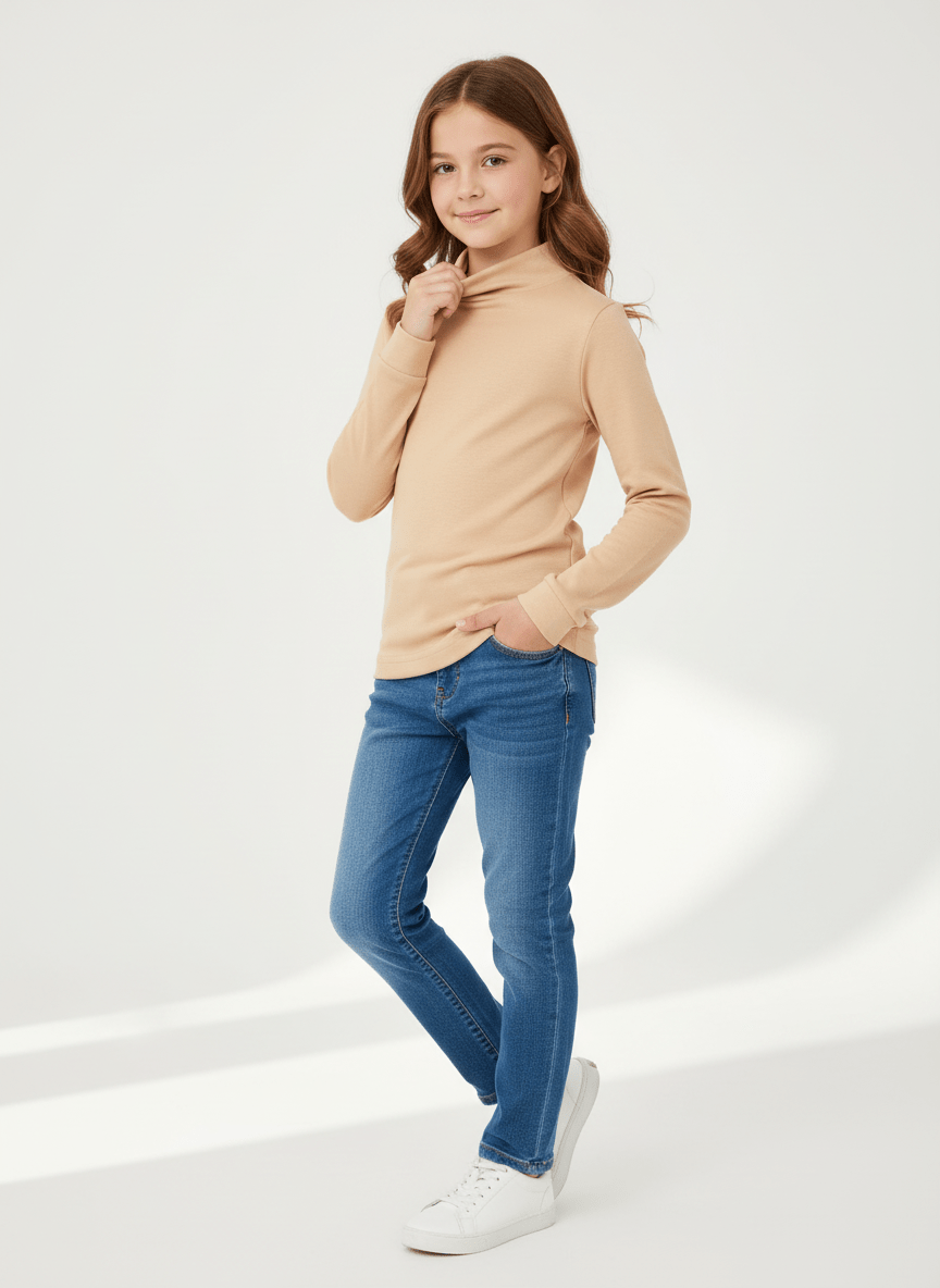 Lupetto felpato Beige - Piccole Canaglie - PC24259