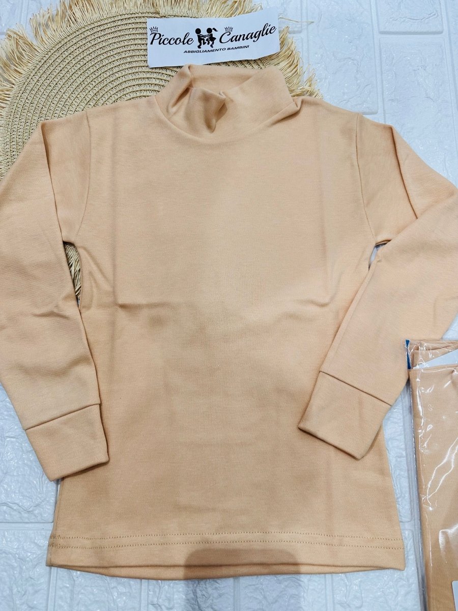 Lupetto felpato Beige - Piccole Canaglie - PC24259