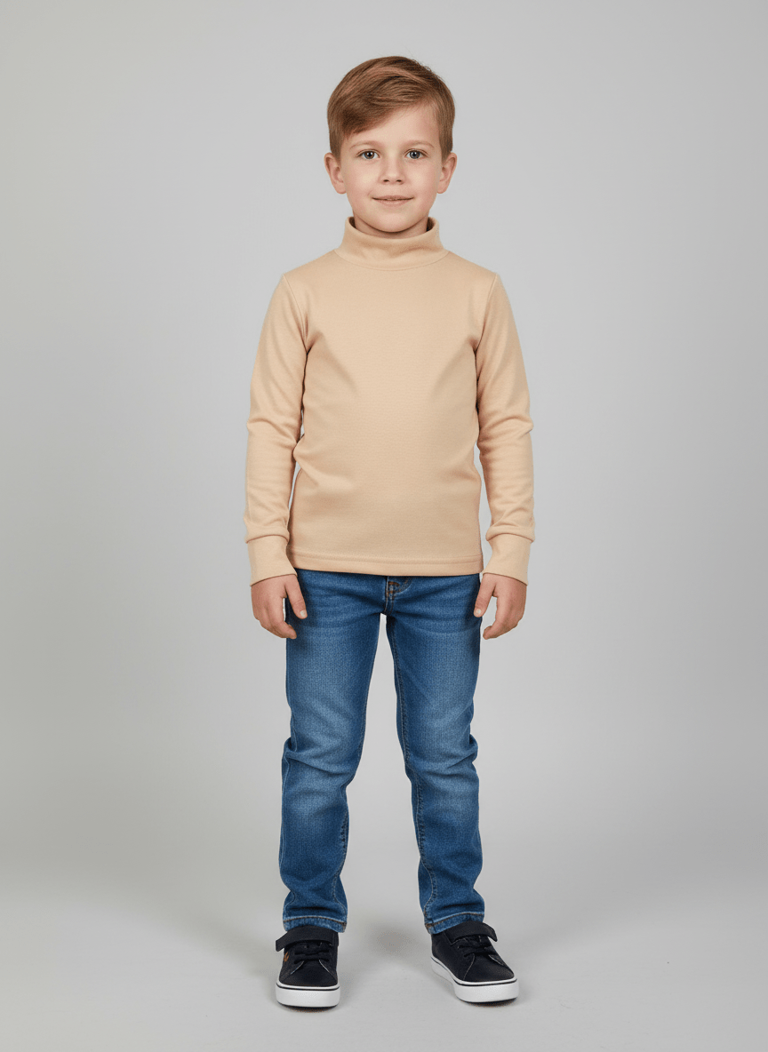 Lupetto felpato Beige - Piccole Canaglie - PC24259