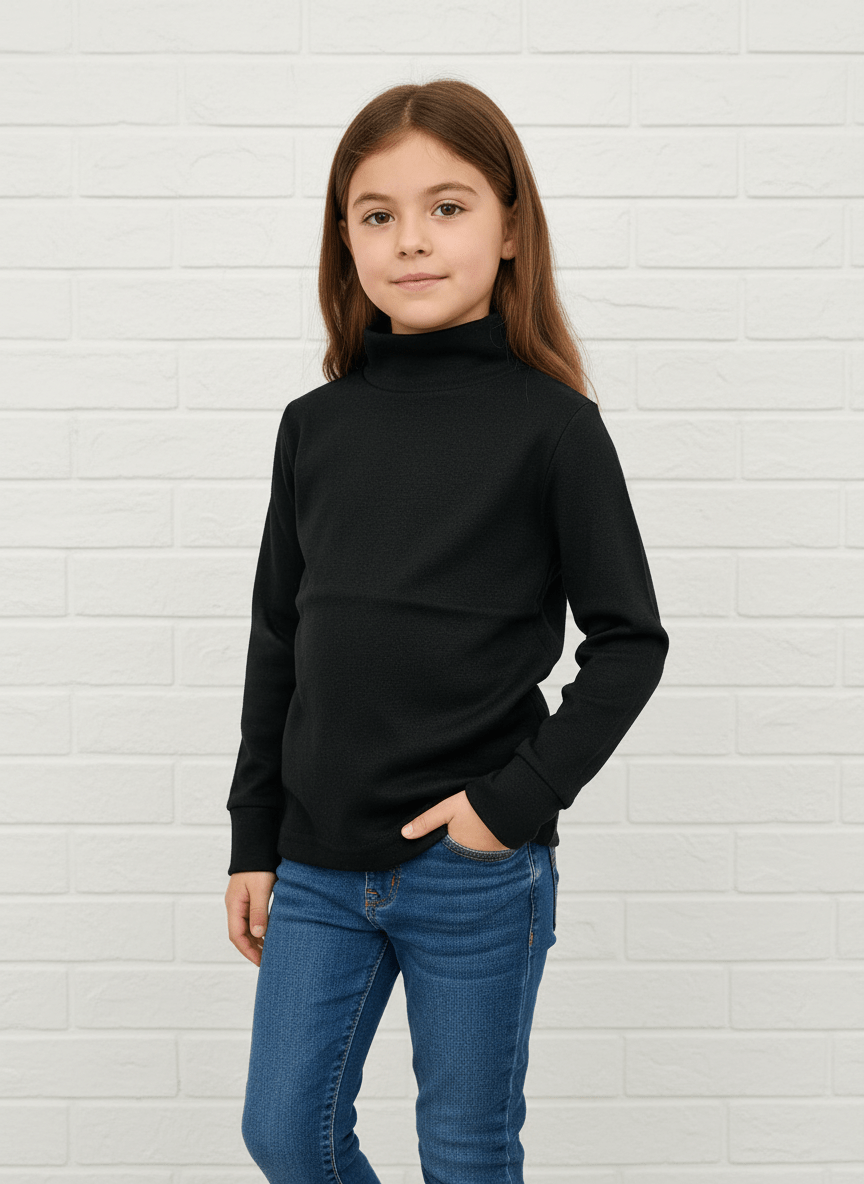 Lupetto felpato nero - Piccole Canaglie - PC24267