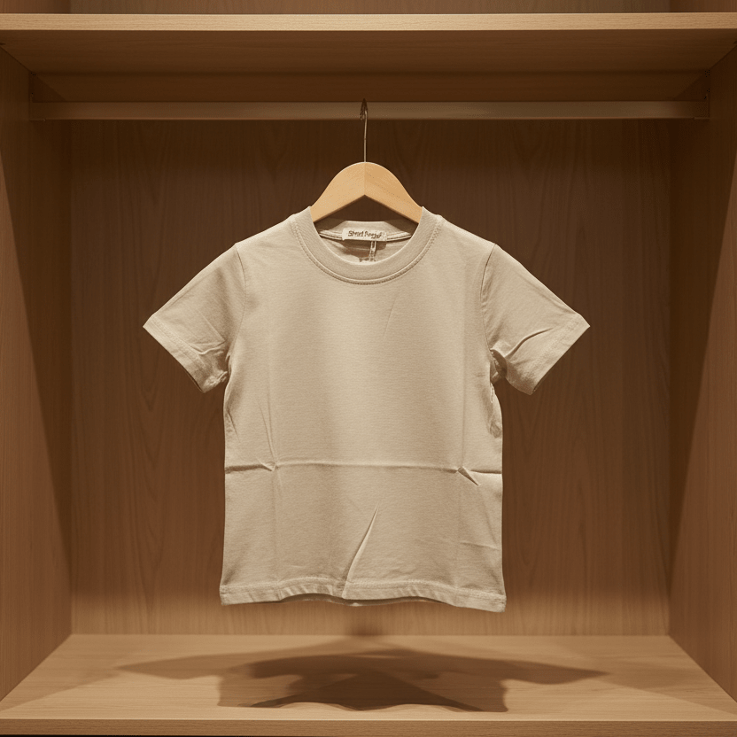 Maglia Basic Cotone Beige - Piccole Canaglie - PC26020