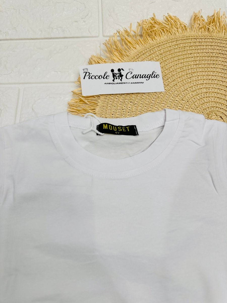 Maglia Basic Cotone Bianca - Piccole Canaglie - PC26041