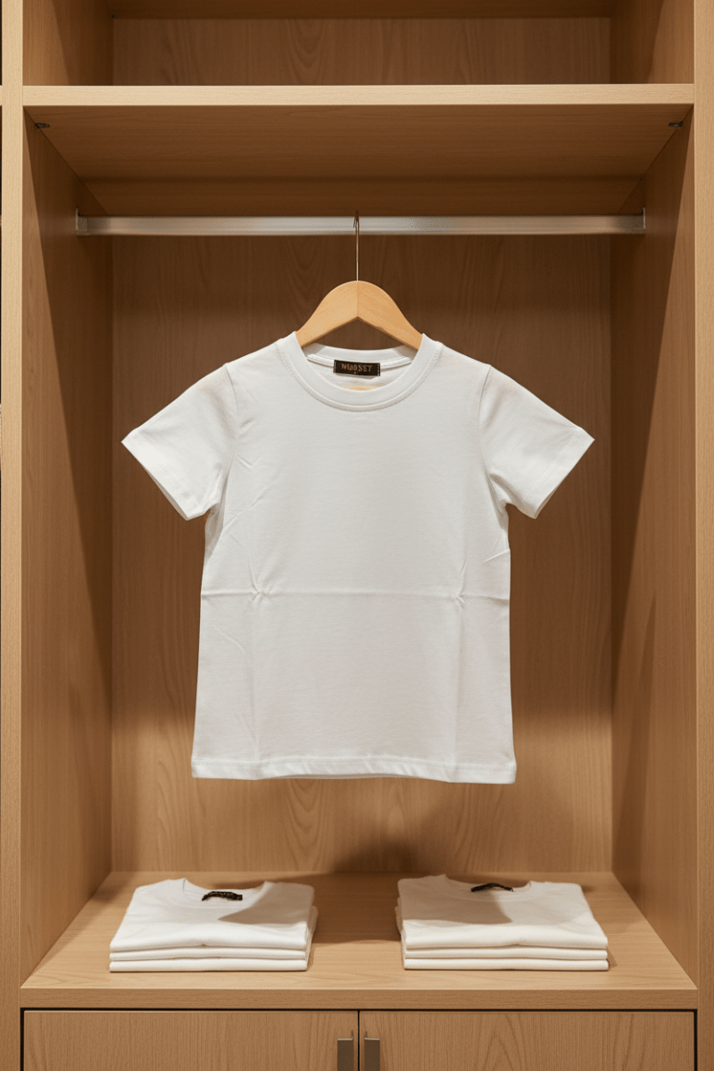 Maglia Basic Cotone Bianca - Piccole Canaglie - PC26041