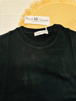 Maglia Basic Cotone Nera - Piccole Canaglie - PC26027