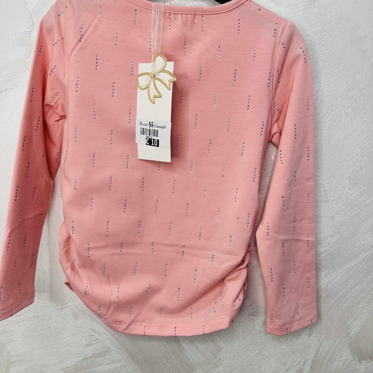 Maglia Bimba Brillantini Rosa - Piccole Canaglie - PC20544