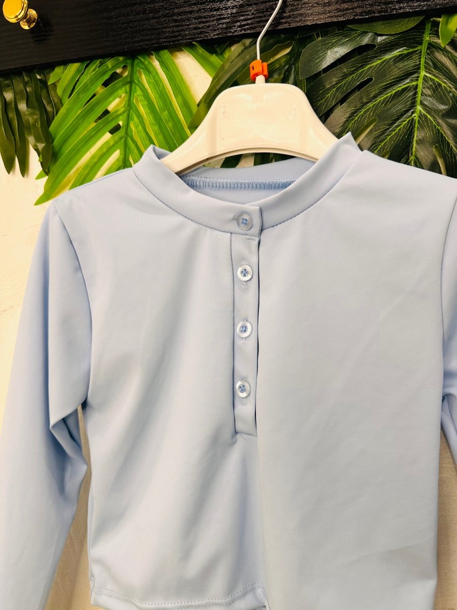 Maglia Bottoncini Elasticizzata Avio 26026 - Piccole Canaglie - PC25455