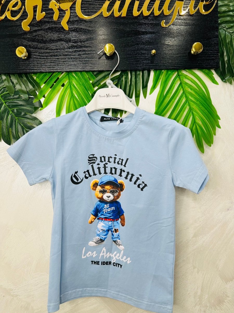 Maglia California Los Angeles Celeste 1112 - Piccole Canaglie - PC28800
