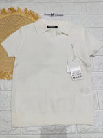 Maglia Collo A V Bianco 075 - Piccole Canaglie - PC26768