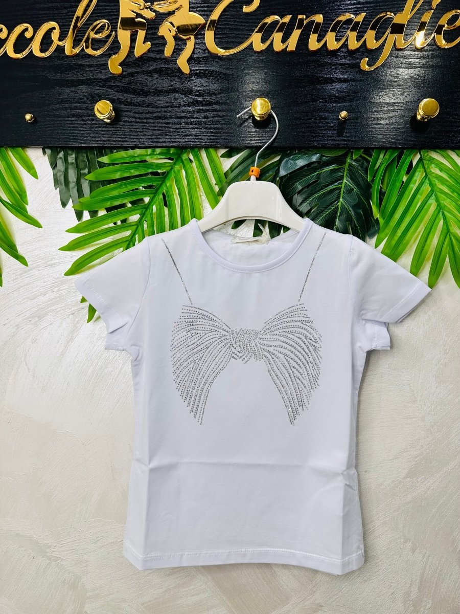 Maglia Cotone Bianca 1087 - Piccole Canaglie - PC26639