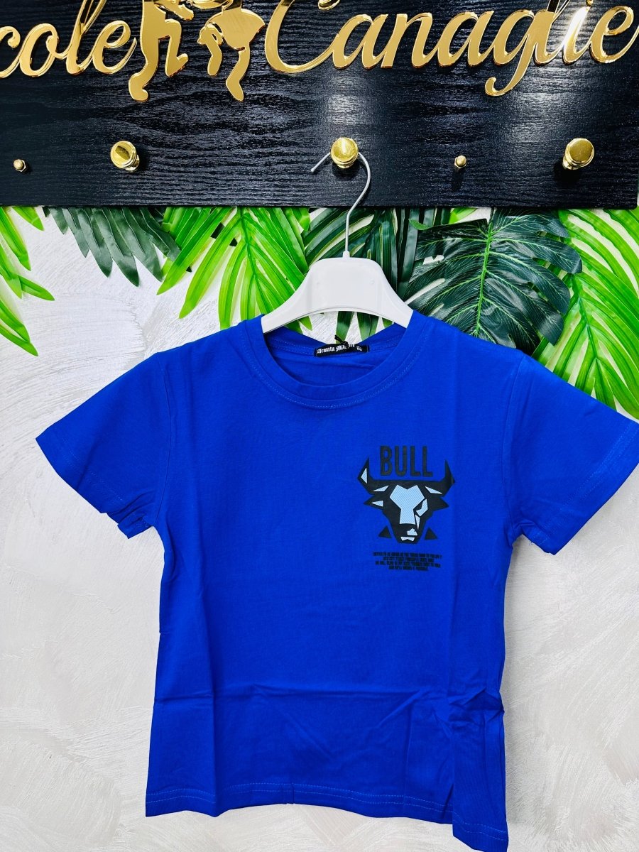 Maglia Cotone Bull Blu - Piccole Canaglie - PC27807
