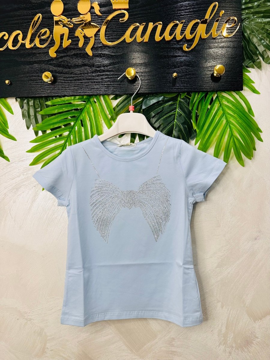 Maglia Cotone Celeste 1087 - Piccole Canaglie - PC26634