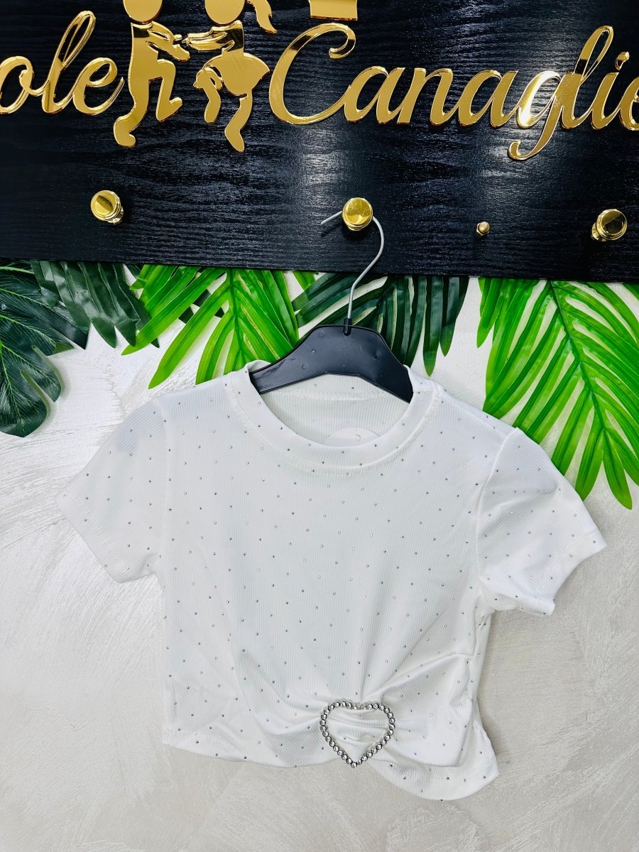 Maglia Croptop Puntiluce 001 - Piccole Canaglie - PC28379