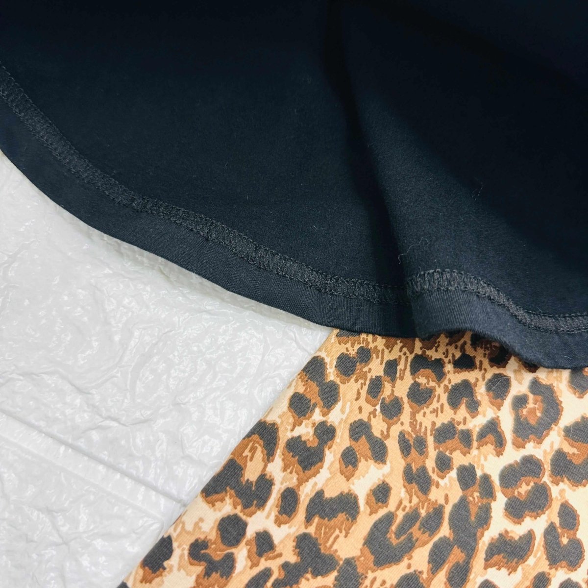 maglia e leggigs animalier nera - Piccole Canaglie - PC20562