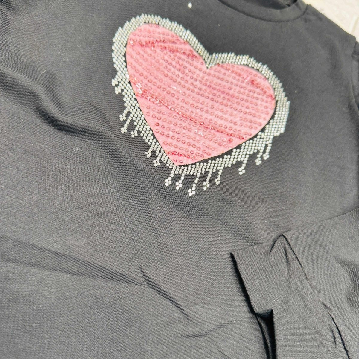 maglia e leggigs Cuore nera - Piccole Canaglie - PC20572