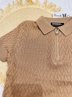 Maglia Filo Cerniera Biscotto 070 - Piccole Canaglie - PC26750