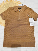 Maglia Filo Cerniera Biscotto 070 - Piccole Canaglie - PC26750