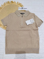 Maglia Filo Cerniera Tortora 070 - Piccole Canaglie - PC26756