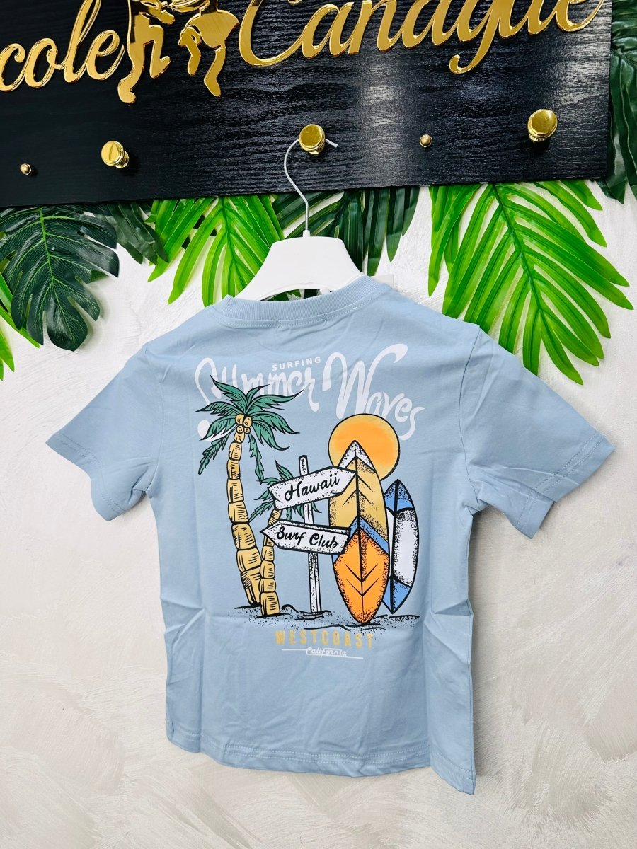 Maglia Hawaii Celeste 507 - Piccole Canaglie - PC28315