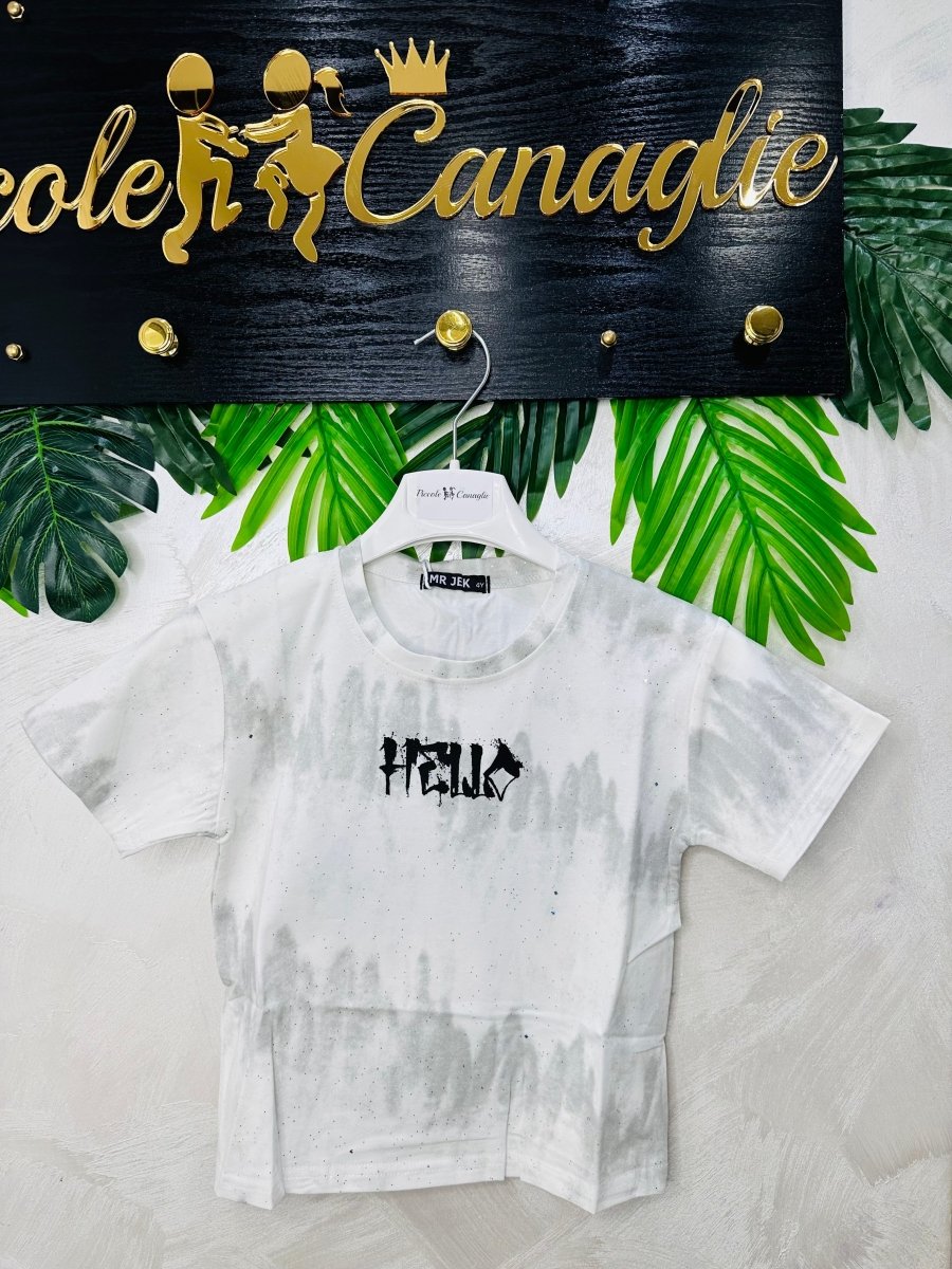 Maglia Hello 0304 Bianca - Piccole Canaglie - PC28270