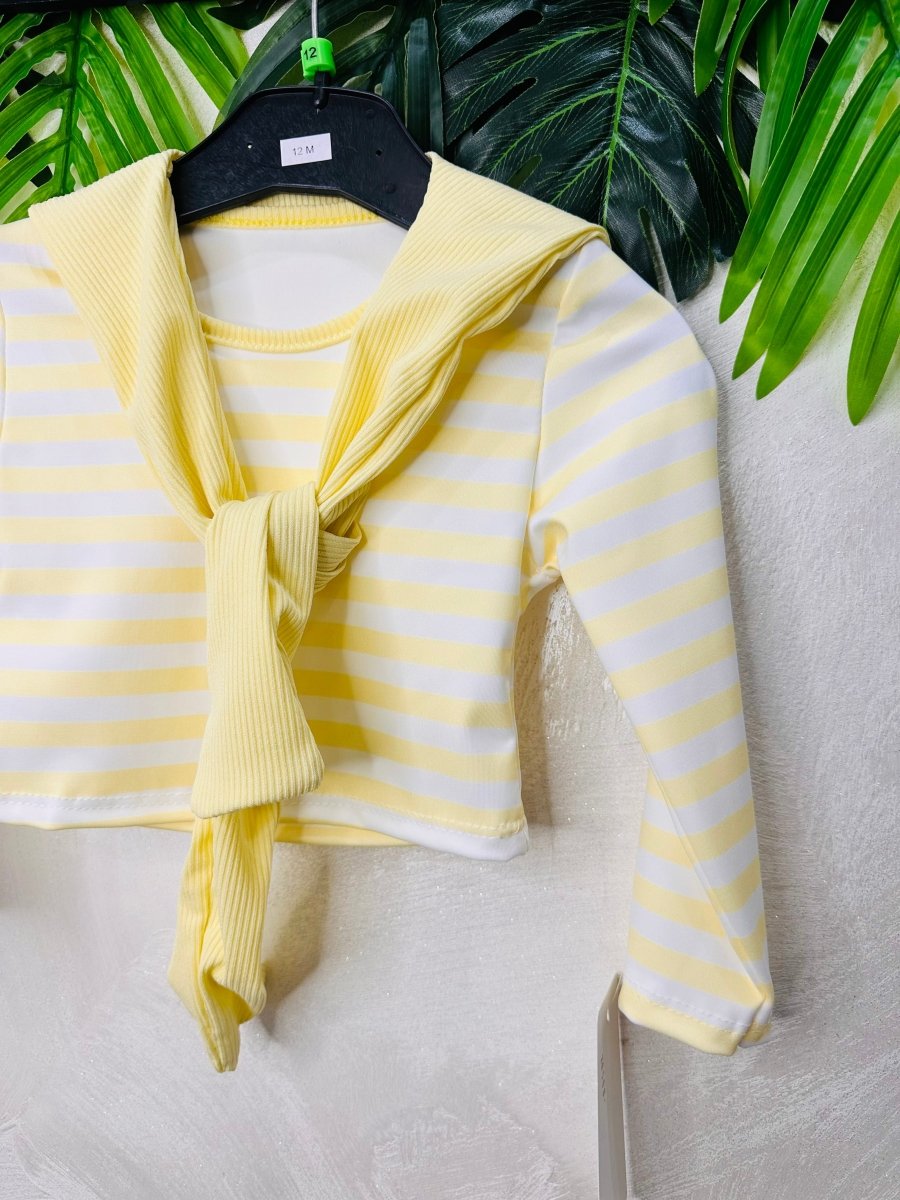 Maglia righe gialla baby - Piccole Canaglie - PC26123