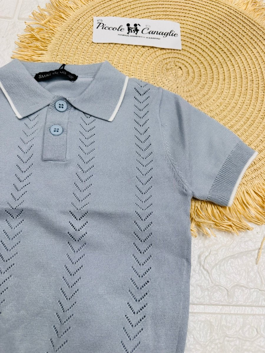 Maglia Small Gang W6064 Avio - Piccole Canaglie - PC26015