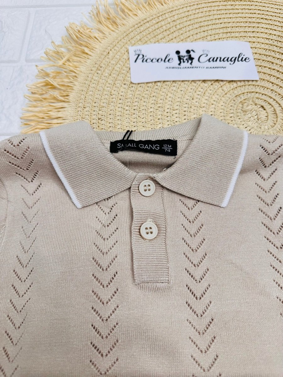 Maglia Small Gang W6064 Beige - Piccole Canaglie - PC26010