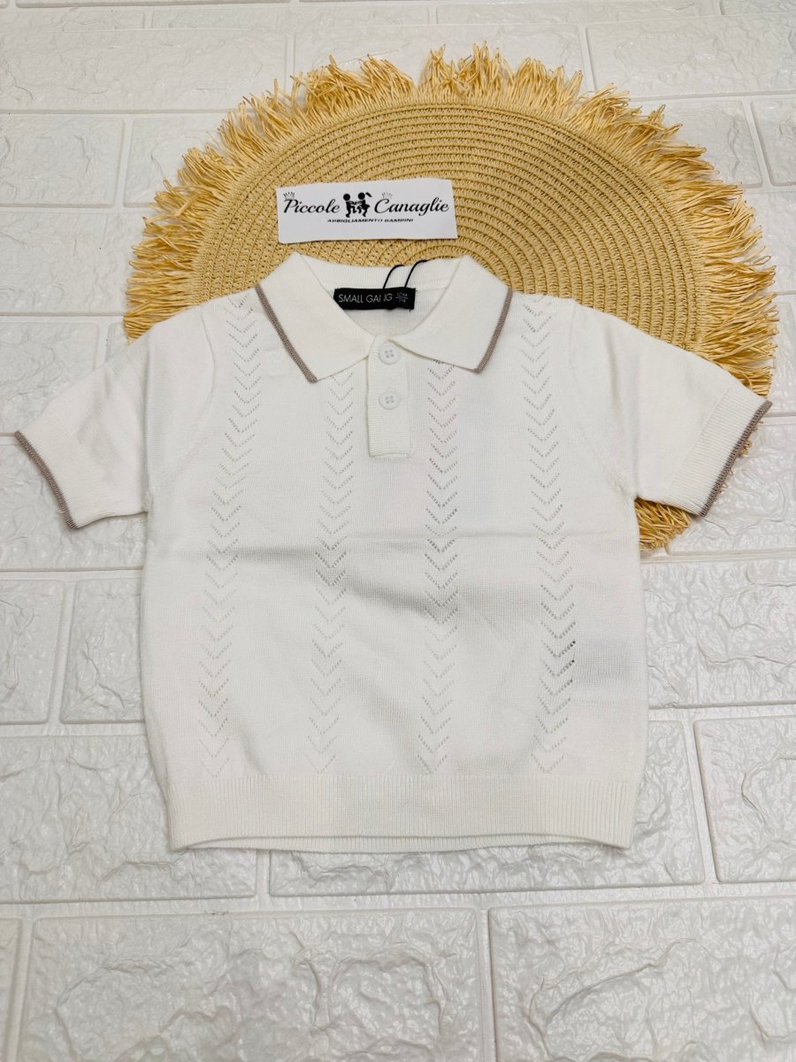 Maglia Small Gang W6064 Bianco - Piccole Canaglie - PC26005