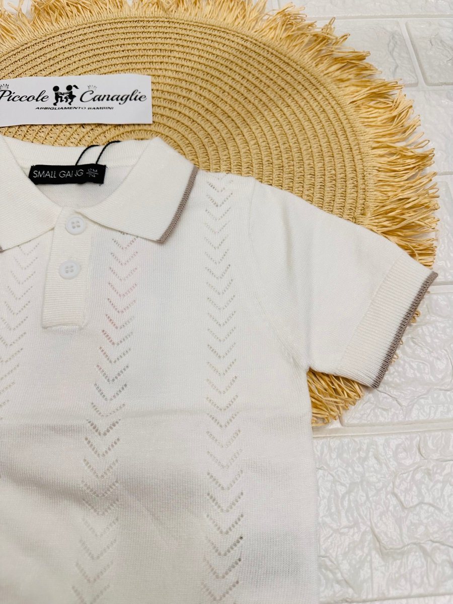 Maglia Small Gang W6064 Bianco - Piccole Canaglie - PC26005