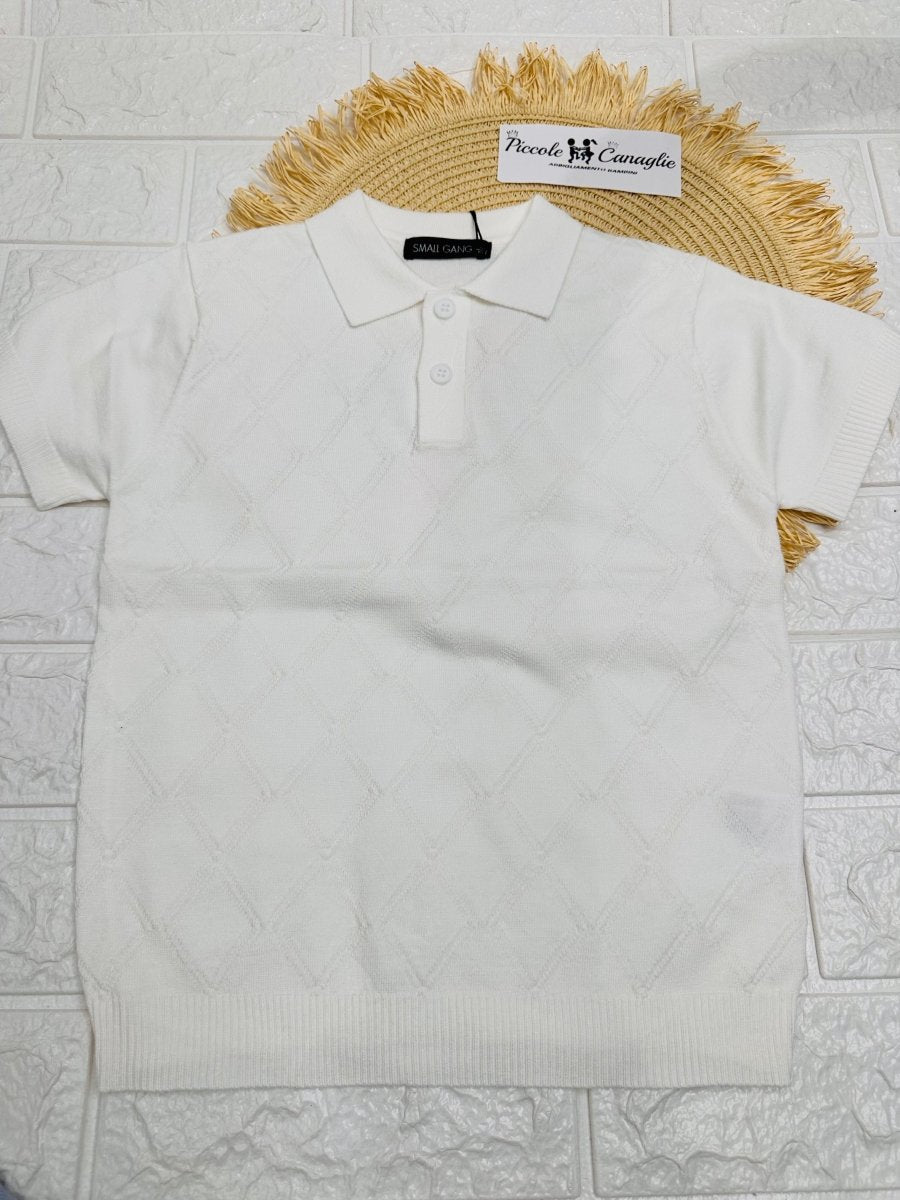 Maglia Small Gang W6068 Bianca - Piccole Canaglie - PC25951