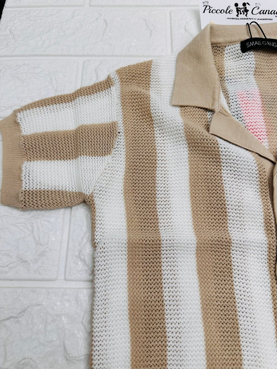 Maglia Small Gang W6071 Beige - Piccole Canaglie - PC25987