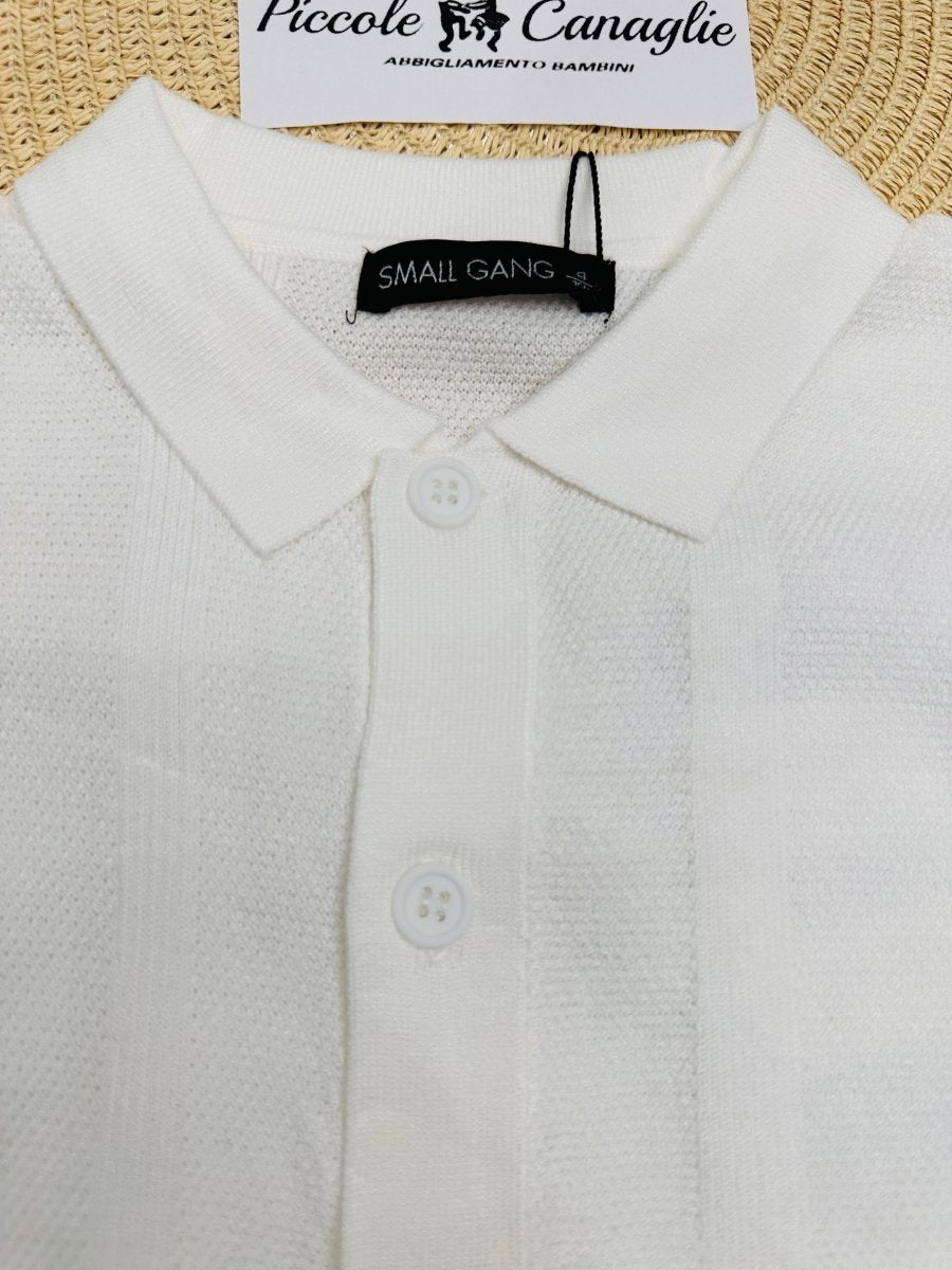 Maglia Small Gang W6072 Bianca - Piccole Canaglie - PC25969