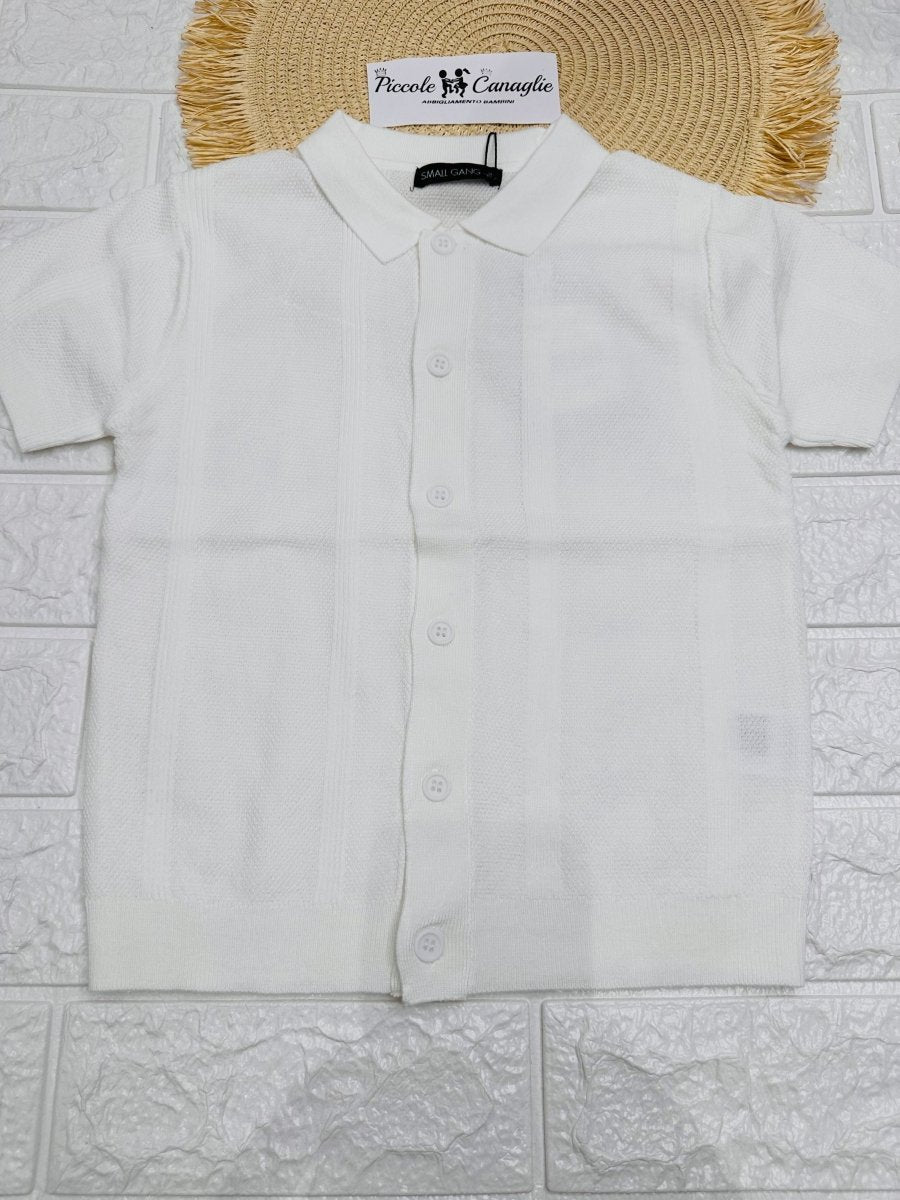 Maglia Small Gang W6072 Bianca - Piccole Canaglie - PC25969