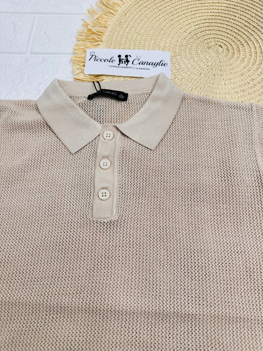 Maglia Small Gang W6073 Beige - Piccole Canaglie - PC26053