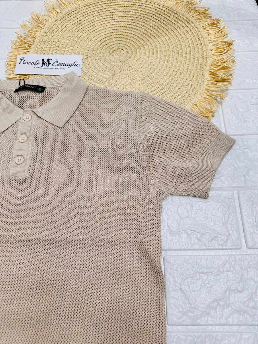 Maglia Small Gang W6073 Beige - Piccole Canaglie - PC26053