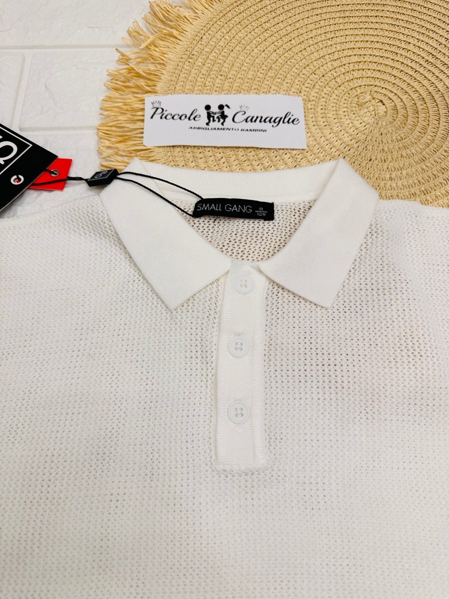 Maglia Small Gang W6073 Bianca - Piccole Canaglie - PC26048