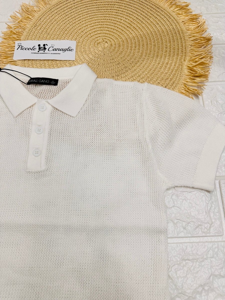 Maglia Small Gang W6073 Bianca - Piccole Canaglie - PC26048