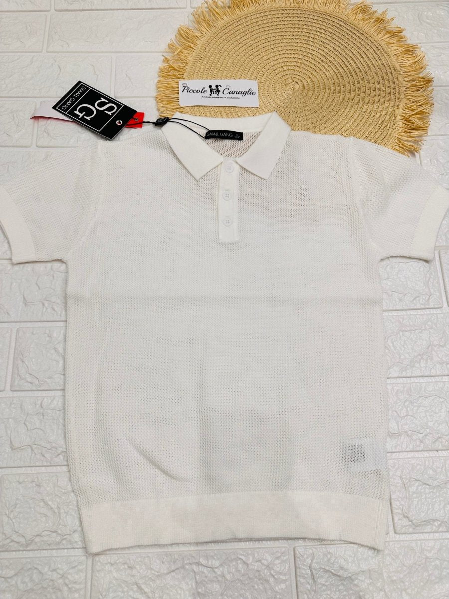 Maglia Small Gang W6073 Bianca - Piccole Canaglie - PC26048